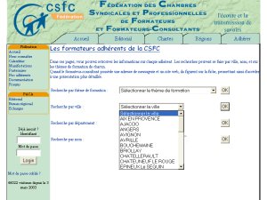 Site de la Chambre Syndicale des Formateurs-Consultants (CSFC)