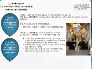 La Ballonnerie : Le spécialiste de la décoration ballons sur Marseille